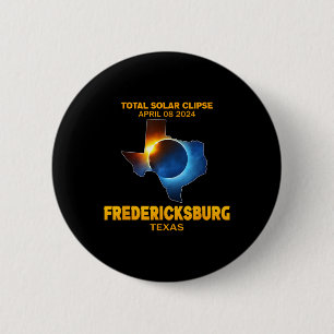 Texas 2024 Total Solar Eclipse 6 Cm Round Badge