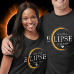 Texas 2024 Total Solar Eclipse Viewing Party T-Shirt<br><div class="desc">Introducing our Black and Gold 2024 Total Solar Eclipse Viewing Party Invitation, an elegant and exclusive way to celebrate this celestial event. Adorned with sleek black and shimmering gold accents, this invitation sets the tone for a sophisticated gathering under the cosmic spectacle of the total solar eclipse. With the year...</div>