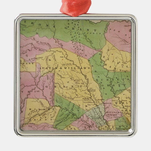 Texas 3 metal tree decoration (Front)