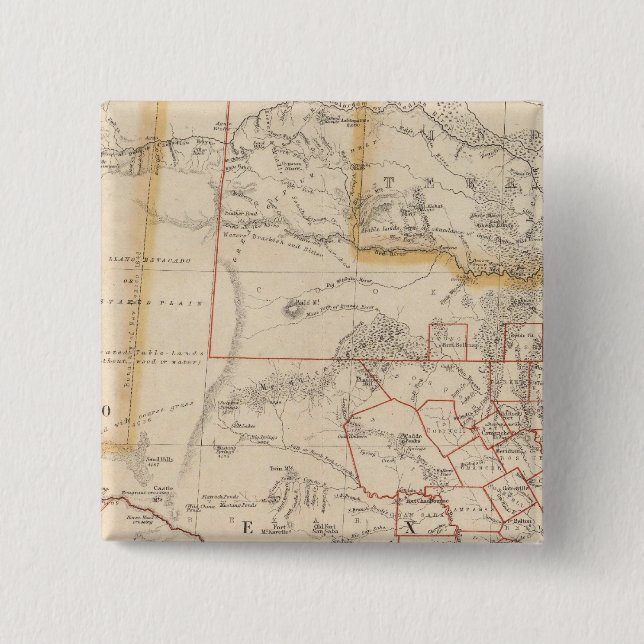 Texas 4 15 cm square badge (Front)