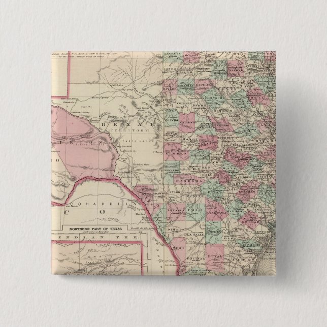 Texas 5 15 cm square badge (Front)