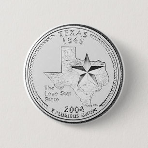 Texas 6 Cm Round Badge