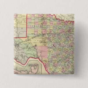 Texas 7 15 cm square badge