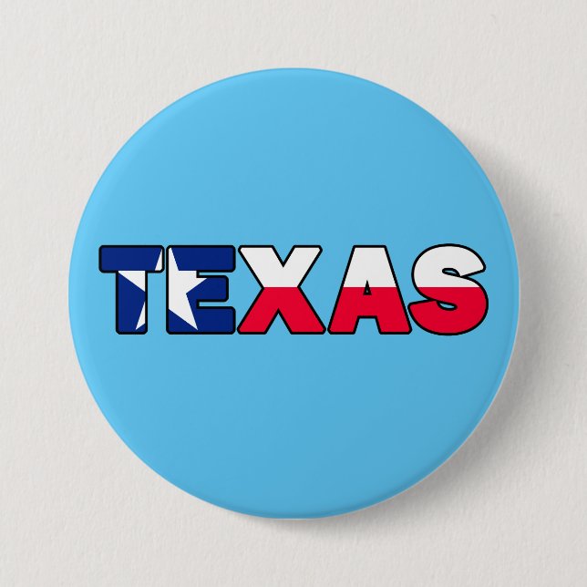 Texas 7.5 Cm Round Badge (Front)