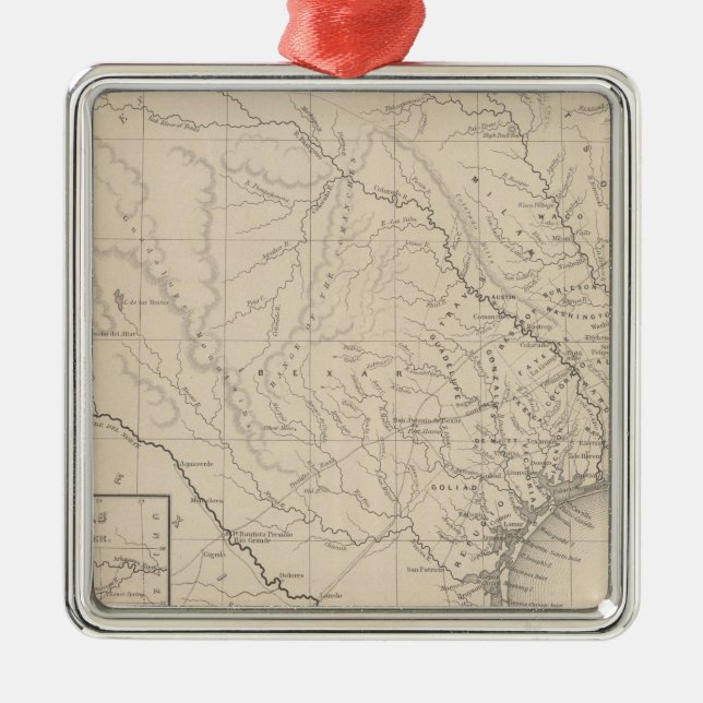 Texas 8 metal tree decoration (Front)