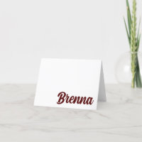 Texas A&M Aggies Gig 'em! Personalised Card