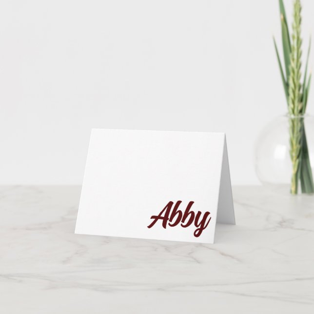 Texas A&M Aggies Gig 'em! Personalised Card (Front)