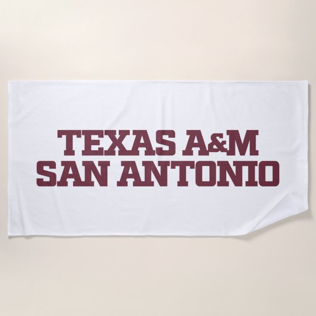 Texas A&M San Antonio Beach Towel (Front)
