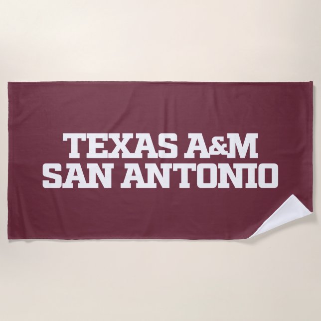 Texas A&M San Antonio Beach Towel (Front)
