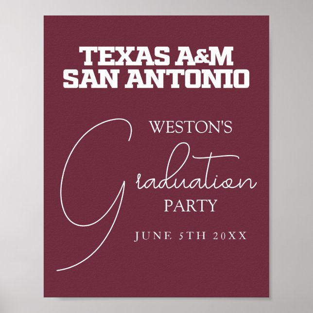Texas A&M San Antonio Poster (Front)