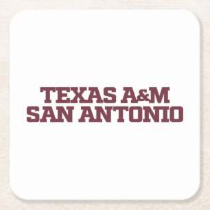Texas A&M San Antonio Square Paper Coaster