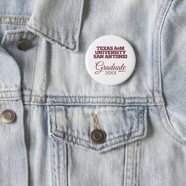 Texas A&M University-San Antonio 6 Cm Round Badge (In Situ)