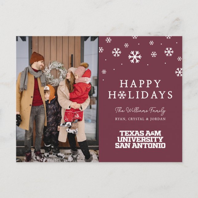 Texas A&M University-San Antonio Holiday Postcard (Front)
