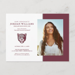 Texas A&M University-San Antonio   Jaguars Announcement Postcard