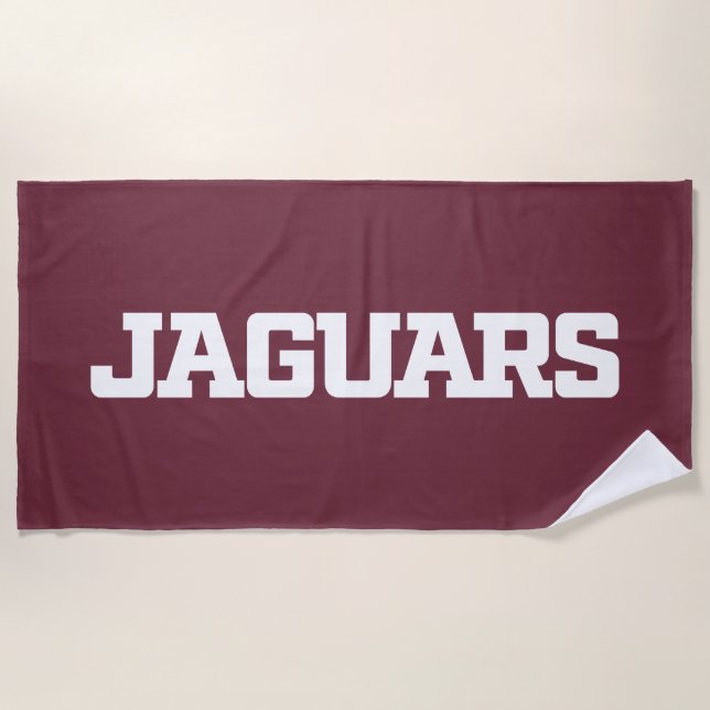 Texas A&M University-San Antonio Jaguars Beach Towel (Front)