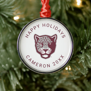 Texas A&M University-San Antonio Jaguars Metal Tree Decoration