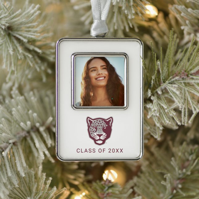 Texas A&M University-San Antonio | Jaguars Silver Plated Framed Ornament (Tree)