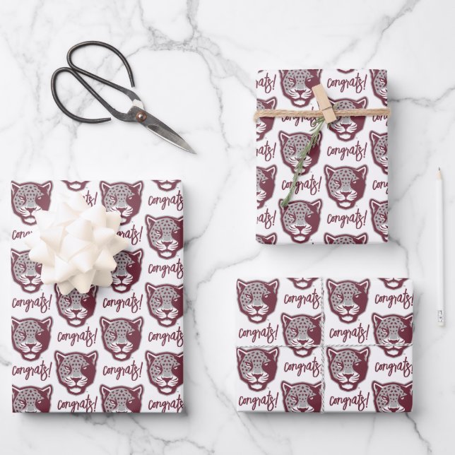 Texas A&M University-San Antonio | Jaguars Wrapping Paper Sheet (Front)