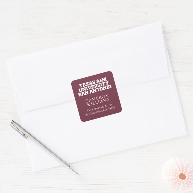Texas A&M University-San Antonio Square Sticker (Envelope)