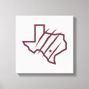 Texas A&M University-San Antonio   State Logo Canvas Print