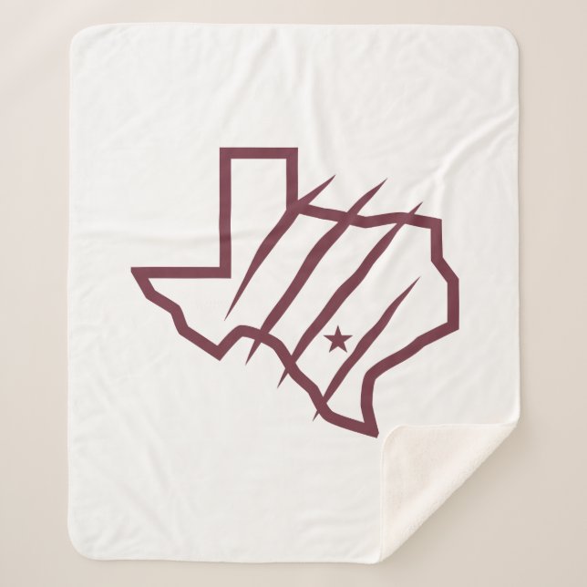 Texas A&M University-San Antonio | State Logo Sherpa Blanket (Front)