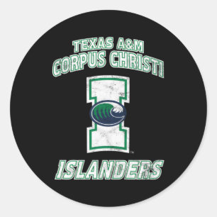 Texas Am-Corpus Christi Tamucc Islanders Large Classic Round Sticker