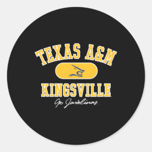 Texas Am Kingsville Javelinas Varsity Blue Classic Round Sticker