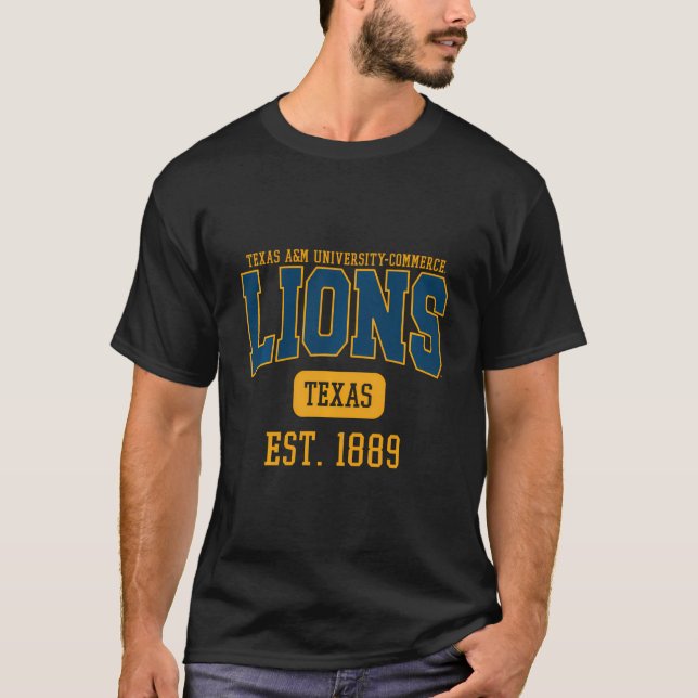 Texas Am University-Commerce Lions Est. Date T-Shirt (Front)