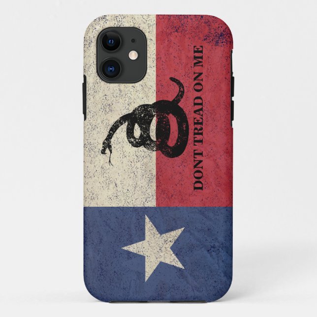 Texas and Gadsden Flag Case-Mate iPhone Case (Back)