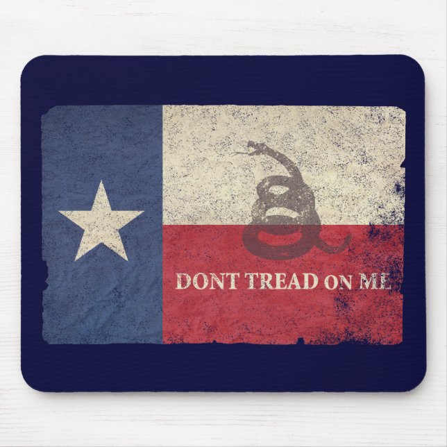 Texas and Gadsden Flag Mouse Mat (Front)