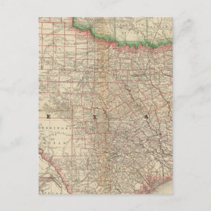 Texas and Indian Territory Postcard