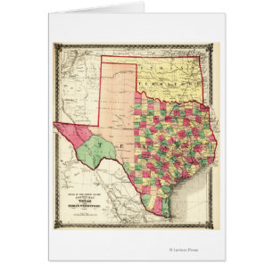 Texas and Indian TerritoryPanoramic Map