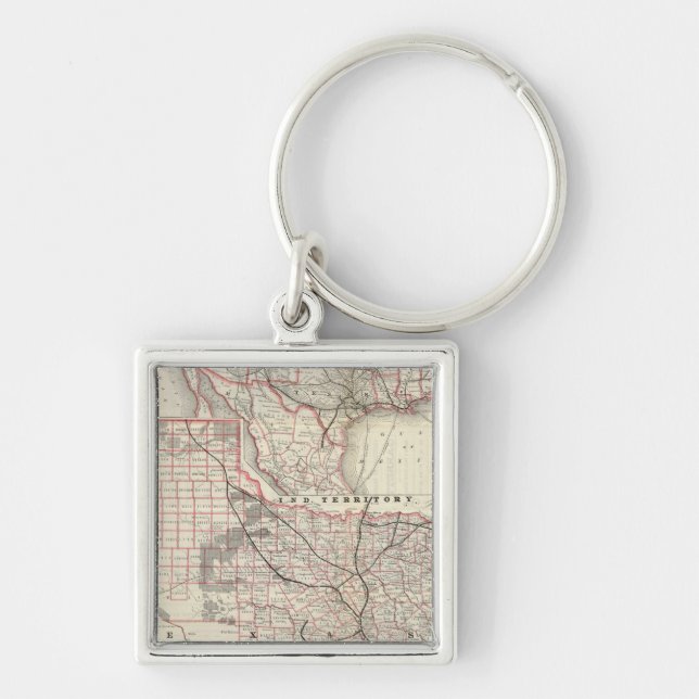Texas and Mexico, Houston Key Ring (Front)