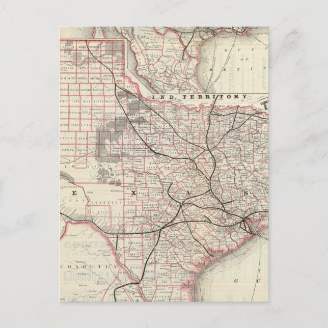 Texas and Mexico, Houston Postcard (Front)