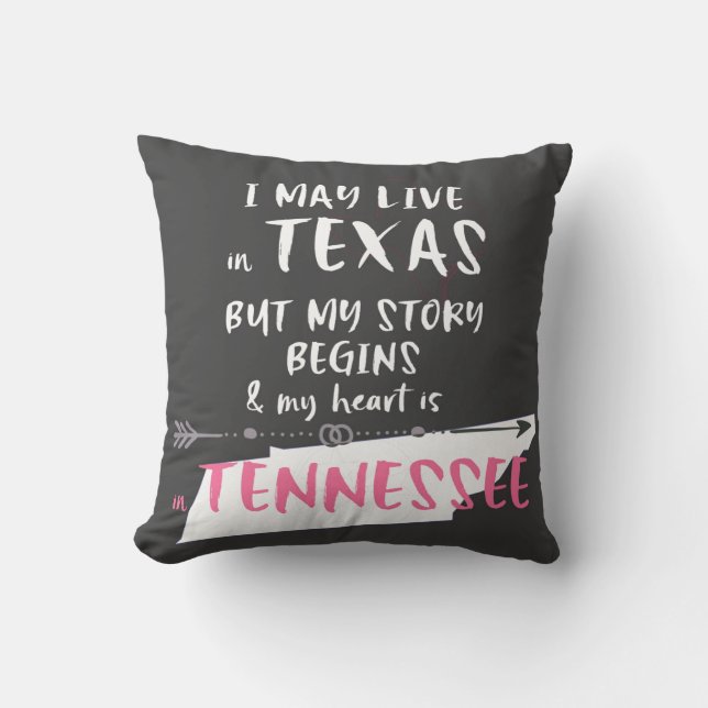 Texas and Tennessee Cushion (Front)