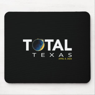 Texas April 8 Total Solar Eclipse 2024  Mouse Mat
