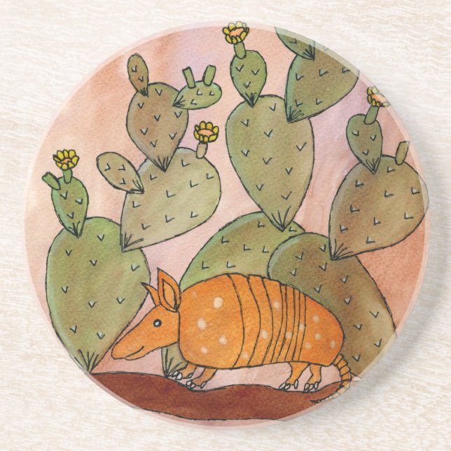 Texas Armadillo Coaster (Front)