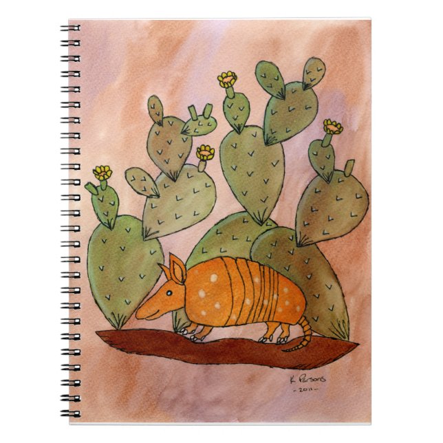 Texas Armadillo Notebook (Front)