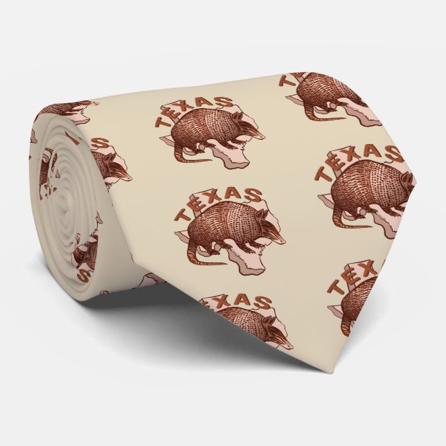 Texas Armadillo Tie (Rolled)