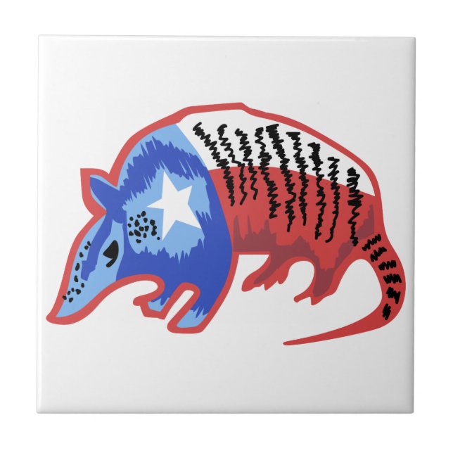 Texas Armadillo Tile (Front)