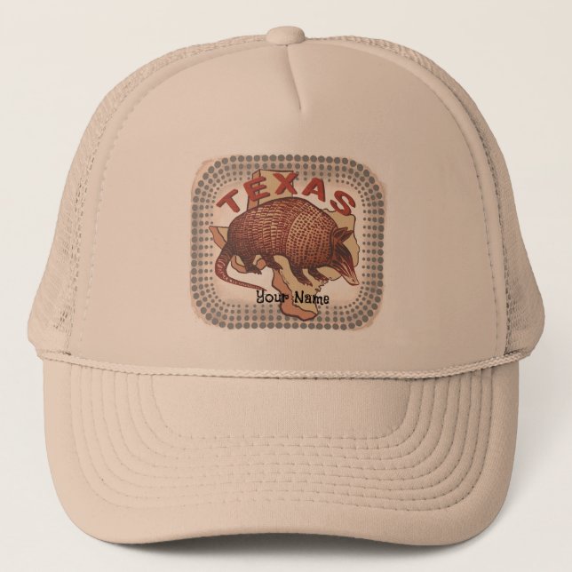 Texas Armadillo Trucker Hat (Front)