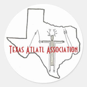 Texas Atlatl Association Stickers Shaman