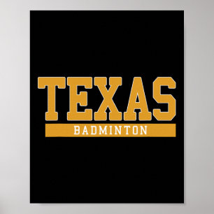 Texas Badminton Poster