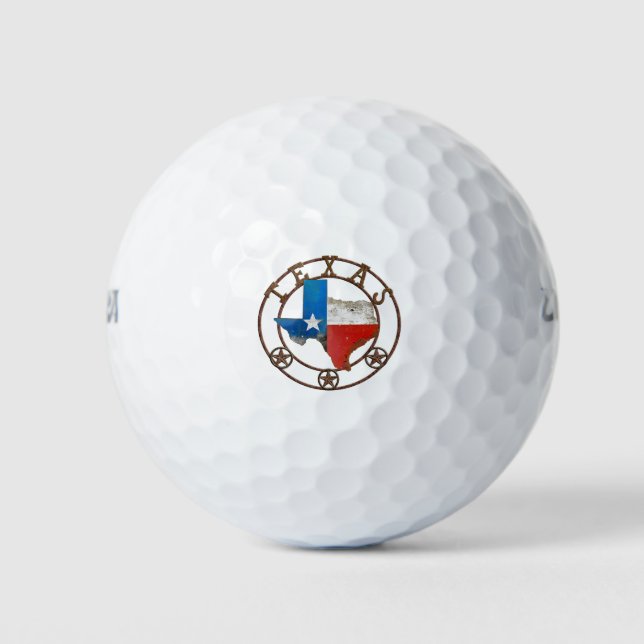 Texas Barn Art Golf Balls (Front)