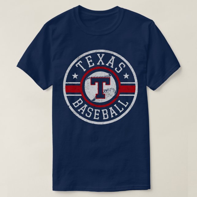 Texas baseball city TShirt (Design Front)