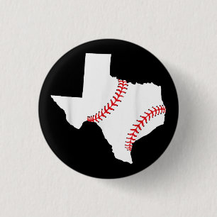 Texas Baseball State funny Texas Baseball 3 Cm Round Badge