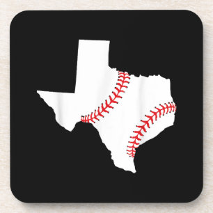 Texas Baseball State funny Texas Baseball Coaster