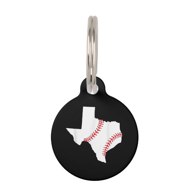Texas Baseball State funny Texas Baseball  Pet Tag (Front)