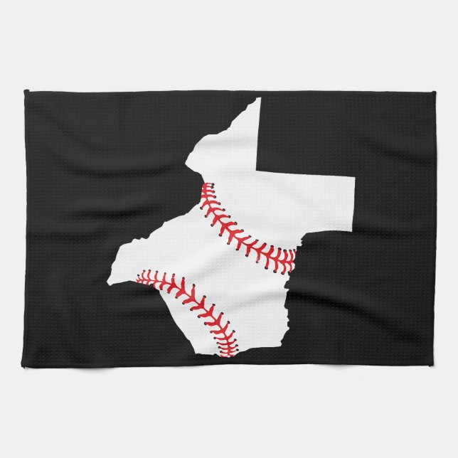 Texas Baseball State funny Texas Baseball  Tea Towel (Horizontal)