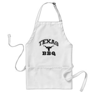 Texas BBQ Custom Black Logo Standard Apron